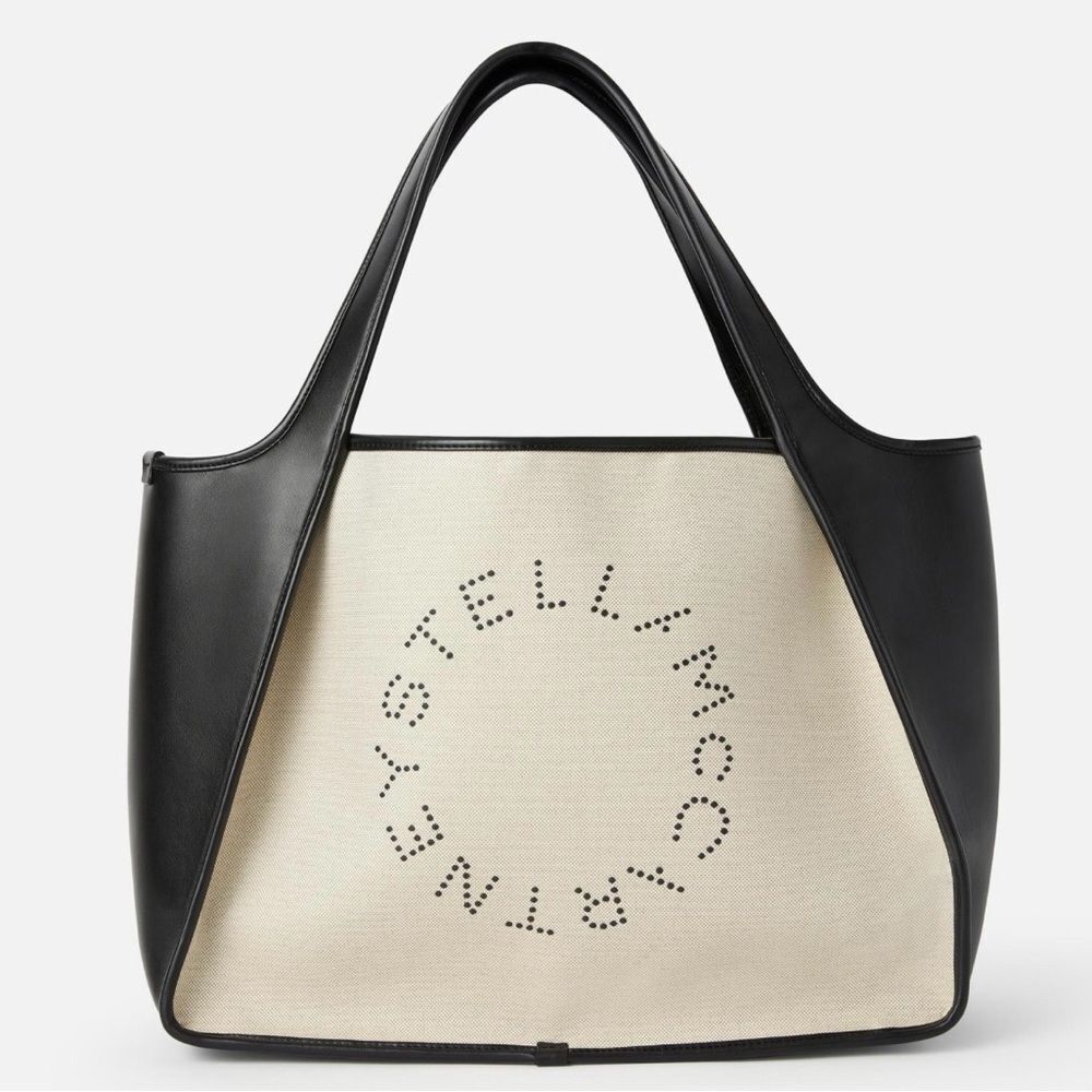 STELLA MCCARTNEY Logo tote bag Embroidered Handbag Logo Purse